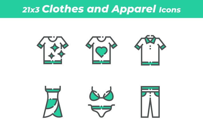 21 Clothes and Apparel Icons