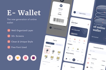 E-wallet Apps UI Kit