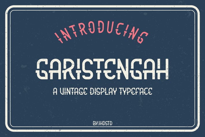 Garistengah Vintage Display Typeface