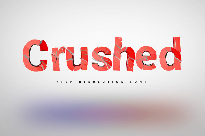 Crushed Font
