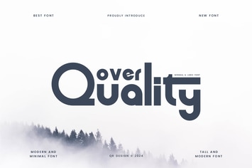 Over Quality - Minimal & Premium Font
