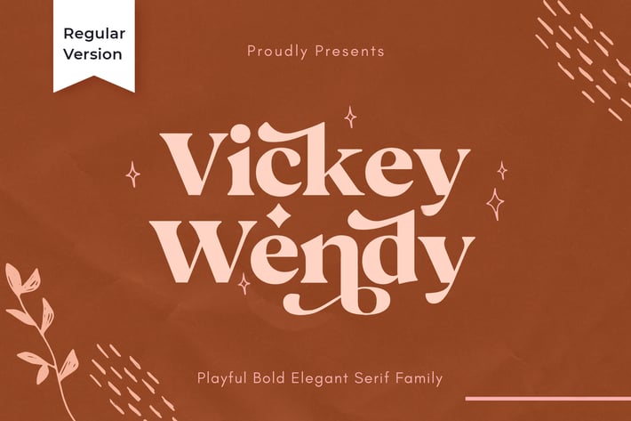Vicky Regular - Modern Vintage Typeface