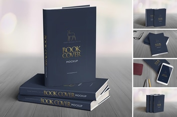 Hard Book Mockups
