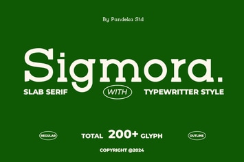 Sigmora - Classic Typewriter Slab Serif