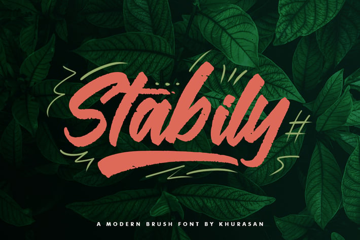 Stabily Brush Font