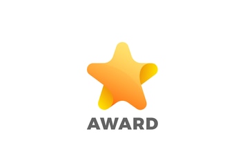 Star Logo abstract design Award