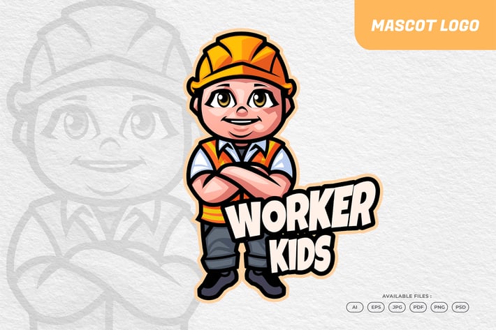 Industry Worker Kid Logo