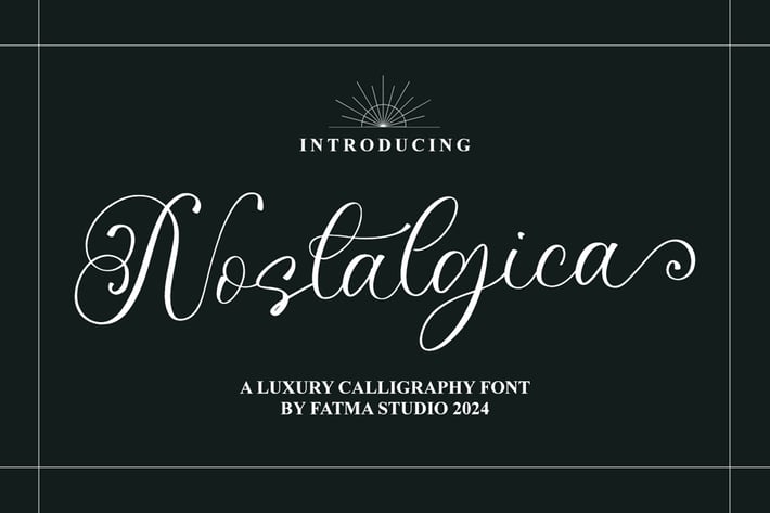 Nostalgica - A Modern Calligraphy Font