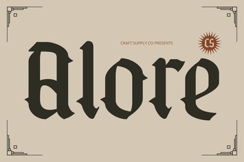 CS Alore – Blackletter Font