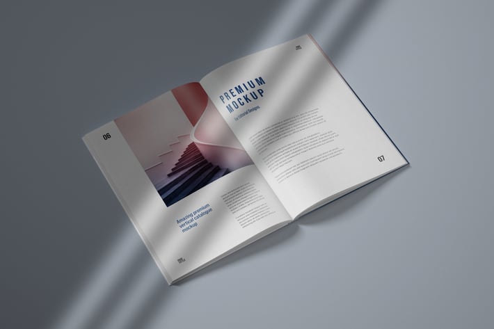 Vertical Catalogue, Magazine Mockup