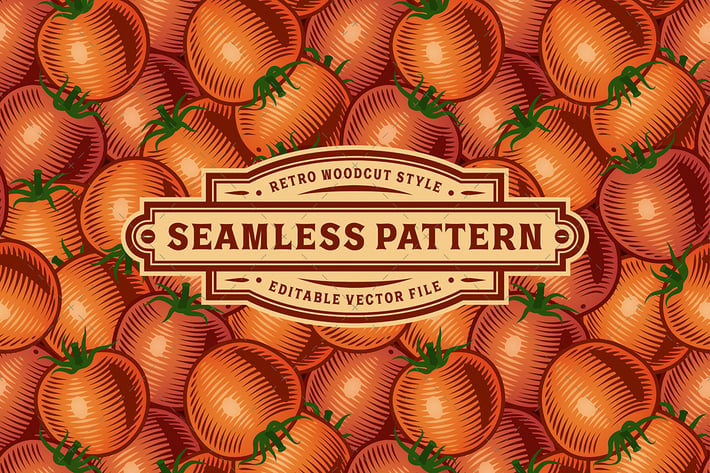 Seamless Tomato Pattern