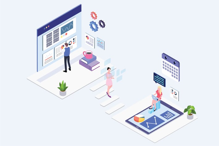 Digital Strategy and Planing Isometric - G1