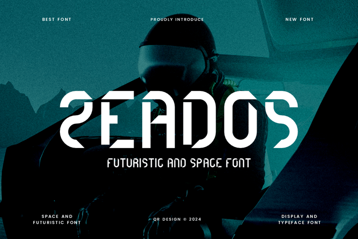 Zeados - Futuristic & Space Font