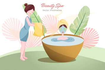 Beauty Spa Vector Illustration