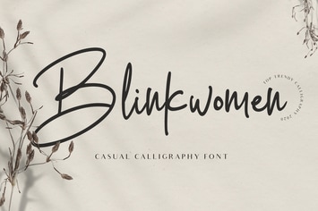 Blinkwomen Modern Signature Font