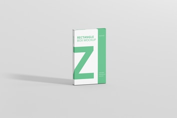 Box Mockup - Medium Size Flat Rectangle