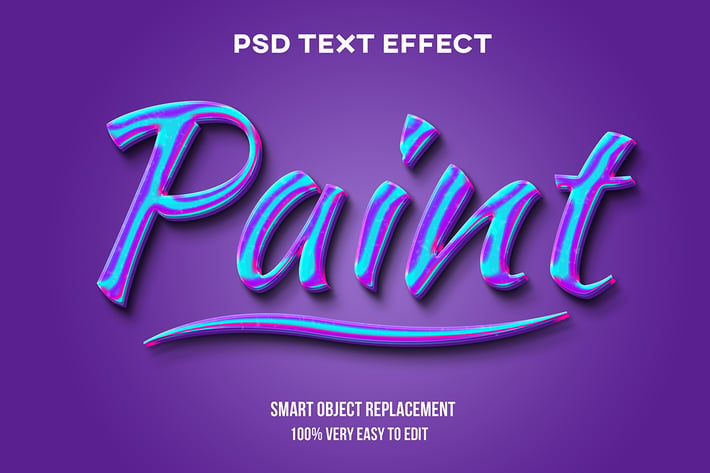 Pain texture abstract text effect