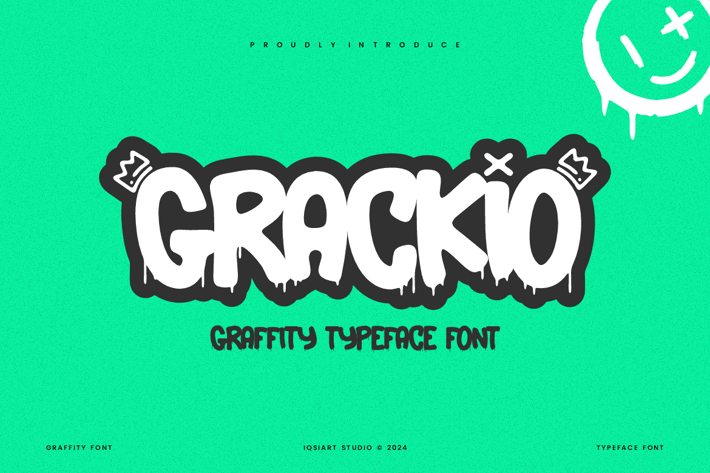 Grackio - Graffiti Typeface Font