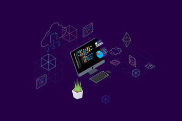 Blockchain Platform Isometric Illustration 7