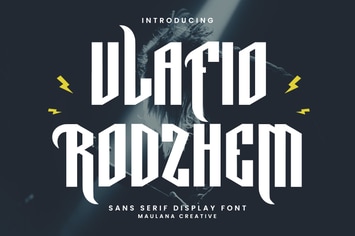 Vlafio Rodzhem Music Display Font Decorative