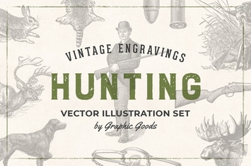 Hunting – Vintage Engraving Illustrations