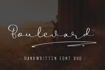 Boulevard - Handwritten Font Duo