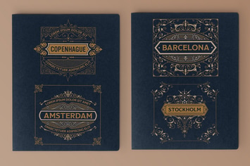Set of 4 vintage logos