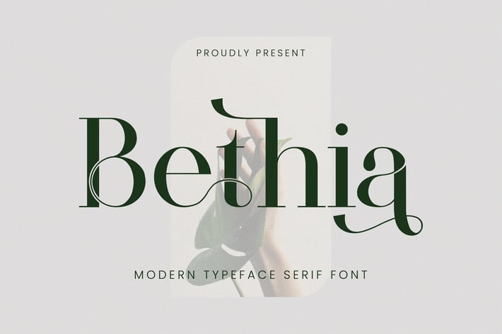 Bethia Modern Serif Font