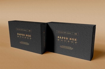 Paper Box Packaging Mockup
