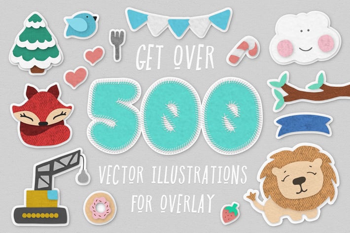 500+ Vector Illustrations Pack