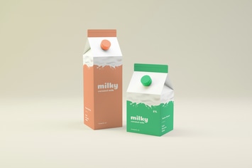 Milk Packaging Mockup
