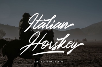 Italian Horskey Signature Handlettering Script