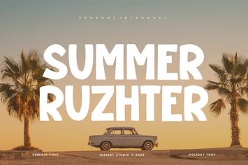 Summer Ruzhter - Travel & Adventure Font