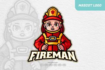 Firefighter Boy Logo
