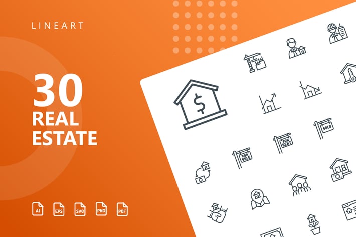Real Estate Line Icons