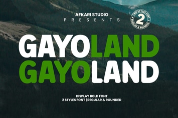 Gayo Land - Display Bold Font