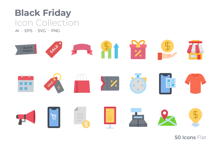 Black Friday Color Icon