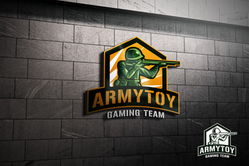 Army Toy Soldier Mascot Esports or Sports Logo