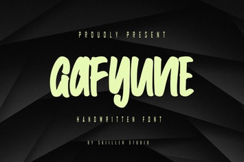 Gafyune - Handwritten Font