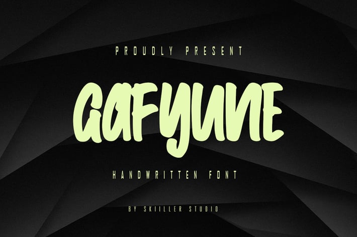 Gafyune - Handwritten Font