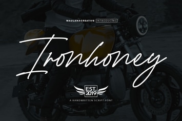 Ironhoney Signature Font