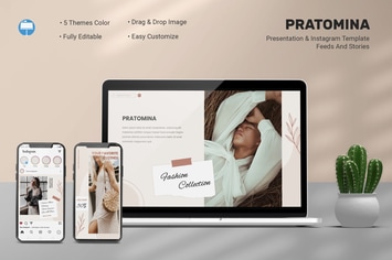 Pratomina - Keynote & Instagram Template