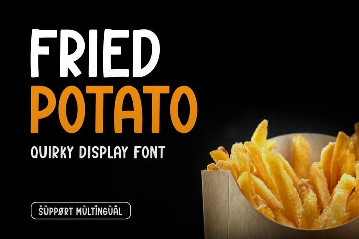 Fried Potato - Quirky Display Font