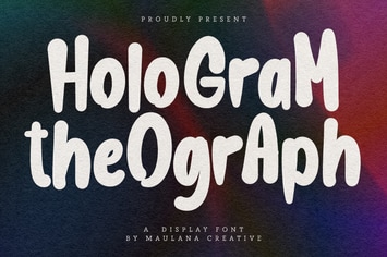 Hologram Theograph Display Font