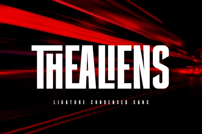 Thealiens - Ligature Condensed Sans