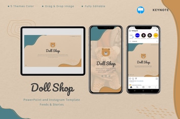 Doll Shop - Keynote & Instagram Template
