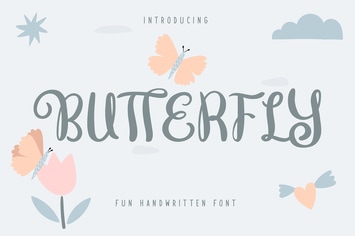 Butterfly | Fun Handwritten Font
