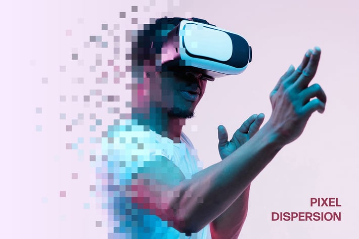 Pixel Dispension Photo Effect