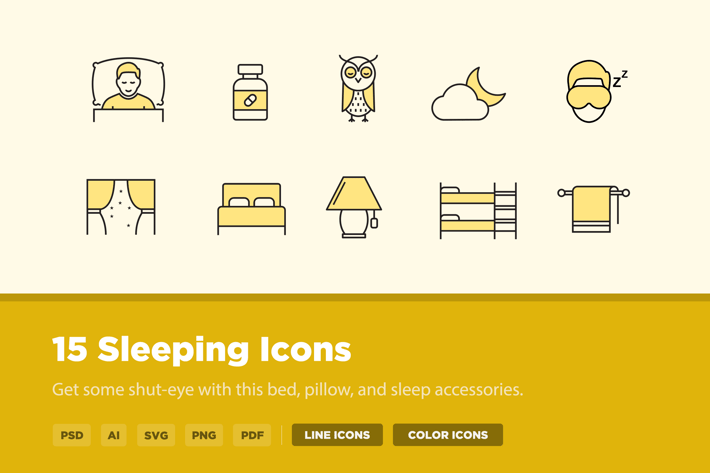15 Sleeping Icons