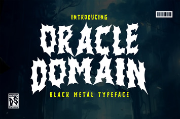 Oracle Domain Metal Horror Graffiti Y2k Font